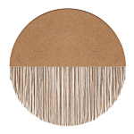 Бра круглое натуральная пробка с бахромой Natural Cork варинант исполнения - 1 | Loft Concept в Челябинске