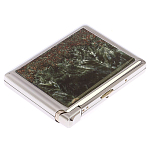 Портсигар с газовой зажигалкой из натурального камня Серафинит Stone Cigarettes Cases варинант исполнения - 4 | Loft Concept в Челябинске