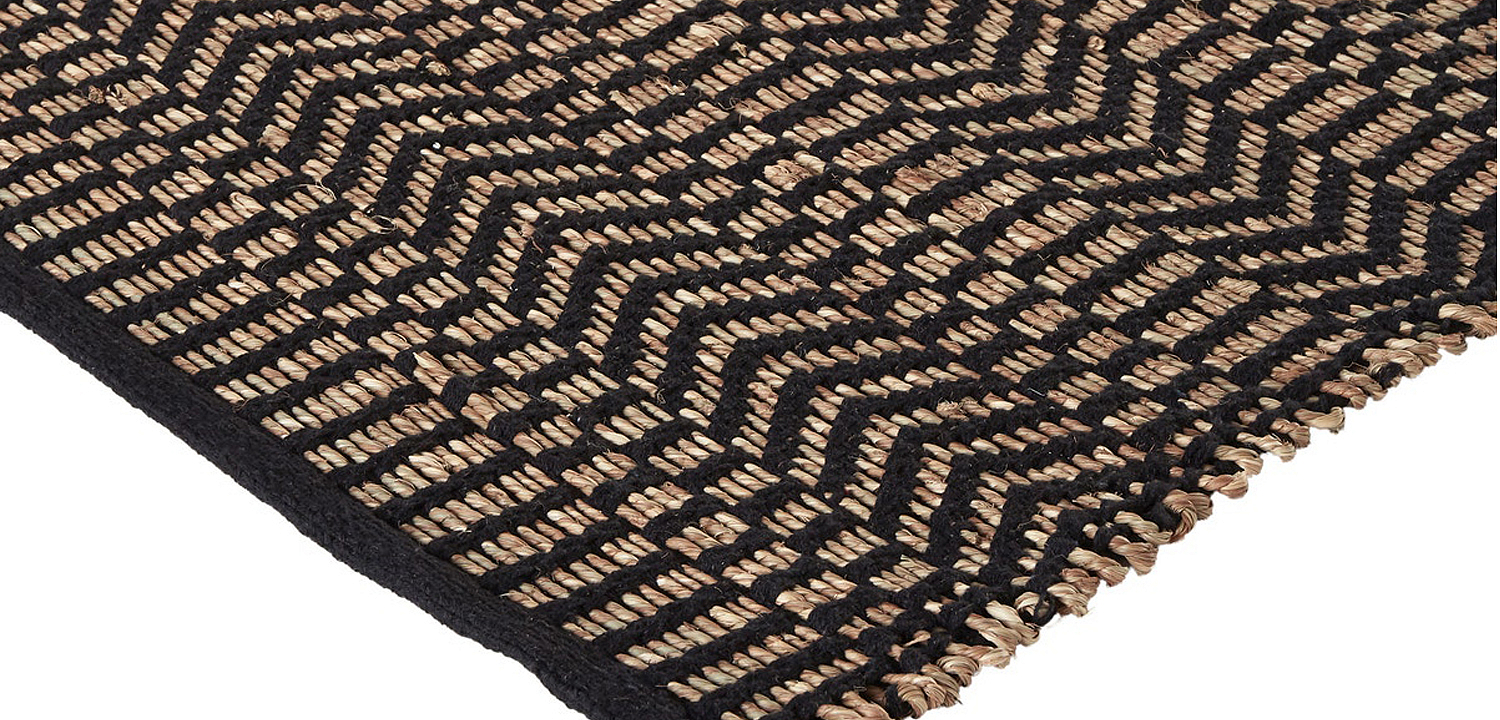 Ковер Zig Zag Carpet black Ковер Zig Zag Carpet black - Loft-Concept в Челябинске