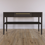 Дизайнерская Консоль с полкой и ящиком Primo Темный орех варинант исполнения - 1 | Loft Concept в Челябинске