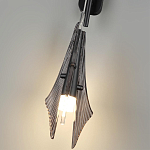 Бра черного цвета с плафоном из рельефного стекла Glass Pod варинант исполнения - 9 | Loft Concept в Челябинске