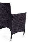 Обеденный комплект из искуственного ротанга Vintara черный варинант исполнения - 3 | Loft Concept в Челябинске