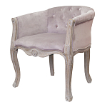 Кресло низкое в стиле прованс Розовый Велюр Louis French Armchair  варинант исполнения - 3 | Loft Concept в Челябинске