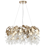 Люстра с декоративными подвесками из прозрачного стекла в форме монеток FAIRYTREE Light варинант исполнения - 6 | Loft Concept в Челябинске