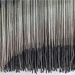 Пейзаж из нитей Макраме Wall decor Black and White Landscape варинант исполнения - 4 | Loft Concept в Челябинске