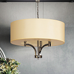 Люстра подвесная с цилиндрическим абажуром кремового цвета Natural Concepts варинант исполнения - 3 | Loft Concept в Челябинске