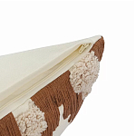 Чехол на подушку с вышивкой в виде геометрических узоров Beige Calista Square варинант исполнения - 3 | Loft Concept в Челябинске