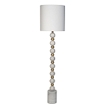 Торшер мраморный с белым абажуром Floor lamp Jewelry варинант исполнения - 1 | Loft Concept в Челябинске