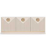 ТВ-тумба с 3-мя фактурными дверцами Satin Furniture варинант исполнения - 2 | Loft Concept в Челябинске