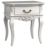 Тумба прикроватная белого цвета из массива бука в стиле прованс White Provence варинант исполнения - 2 | Loft Concept в Челябинске