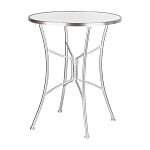 Столик приставной с круглой столешницей на серебристом основании Scenical Table варинант исполнения - 1 | Loft Concept в Челябинске