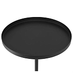 Кофейный столик с круглой чёрной столешницей и мраморным основанием Exquisite Practicality варинант исполнения - 2 | Loft Concept в Челябинске