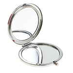 Зеркало карманное двухстороннее круглое из натурального камня Серафинит в подарочной упаковке Silver Stone Mirrors варинант исполнения - 2 | Loft Concept в Челябинске