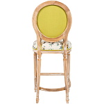 Барный стул из массива бука с изображением птиц и цветов  Beige Green Chinoiserie Garden Chair варинант исполнения - 2 | Loft Concept в Челябинске