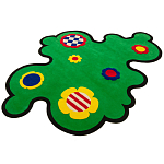 Дизайнерский ковер с цветами Poltronova Tappeto Prato Rug варинант исполнения - 2 | Loft Concept в Челябинске