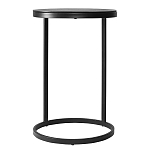 Кофейный столик круглый чёрный Compact Loft варинант исполнения - 1 | Loft Concept в Челябинске