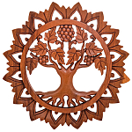 Панно из дерева круглое Osier Panel With Trees варинант исполнения - 1 | Loft Concept в Челябинске