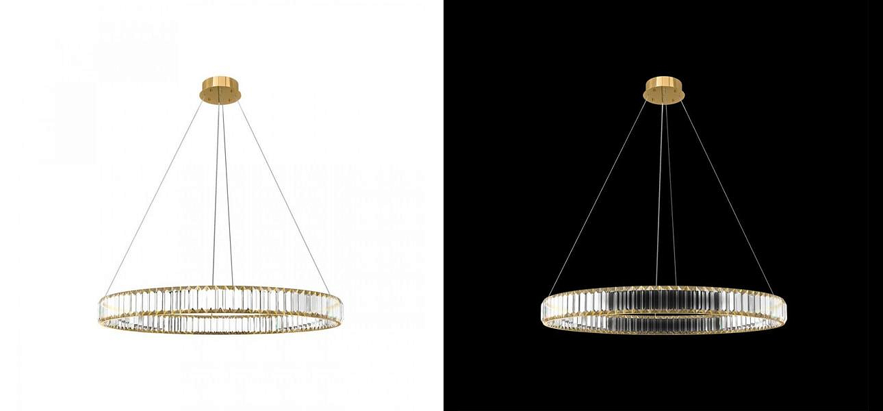 Люстра Crystal Ring Gold диаметр 80 Люстра Crystal Ring Gold диаметр 80 - Loft-Concept в Челябинске