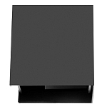 Уличный настенный светильник светодиодный формы куб черного цвета из металла Urban Minimalist варинант исполнения - 1 | Loft Concept в Челябинске