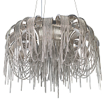 Люстра подвесная круглая с изогнутыми металлическими дугами и ниспадающими цепочками 65 см Atlantis Chain варинант исполнения - 16 | Loft Concept в Челябинске