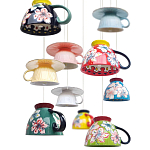 Подвесные светильники в виде чаши с цветочным орнаментом Flower Reversal варинант исполнения - 2 | Loft Concept в Челябинске