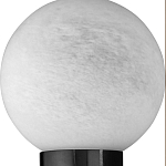 Бра цилиндрической формы чёрного цвета с 2-мя плафонами Marble Glow варинант исполнения - 5 | Loft Concept в Челябинске