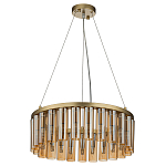 Люстра со стеклянными цилиндрическими плафонами Luminous Cylinders Amber Round варинант исполнения - 2 | Loft Concept в Челябинске