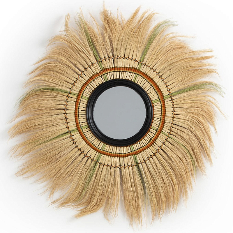 Зеркало с бахромой WICKER MIRROR 100 Бежевый Зеркало с бахромой WICKER MIRROR 100 Бежевый в Челябинске | Loft Concept