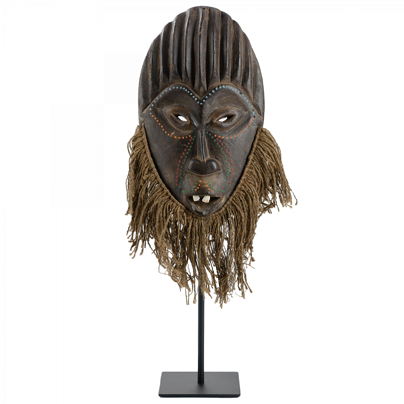 Маска African Mask Jituku Коричневый Черный Маска African Mask Jituku Коричневый Черный в Челябинске | Loft Concept