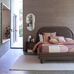 Зеркало овальное Curved Furniture бежевое варинант исполнения - 4 | Loft Concept в Челябинске