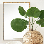 Зеркало прямоугольное в фактурной золотой раме Reflective Fabric варинант исполнения - 5 | Loft Concept в Челябинске