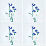 Плитка с узором Васильки варинант исполнения - 1 | Loft Concept в Челябинске