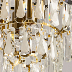 Люстра многоярусная с овальными прозрачными подвесками 36 см Harmonica варинант исполнения - 9 | Loft Concept в Челябинске