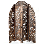 Ширма с  орнаментом ручная резьба Indian Antique Furniture варинант исполнения - 1 | Loft Concept в Челябинске