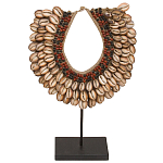 Этническое ожерелье из ракушек на подставке Ethnic Necklace Brown Shells варинант исполнения - 1 | Loft Concept в Челябинске