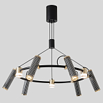 Люстра круглая с 9-ю цилиндрическими плафонами на магнитном креплении Bronze Concert варинант исполнения - 3 | Loft Concept в Челябинске