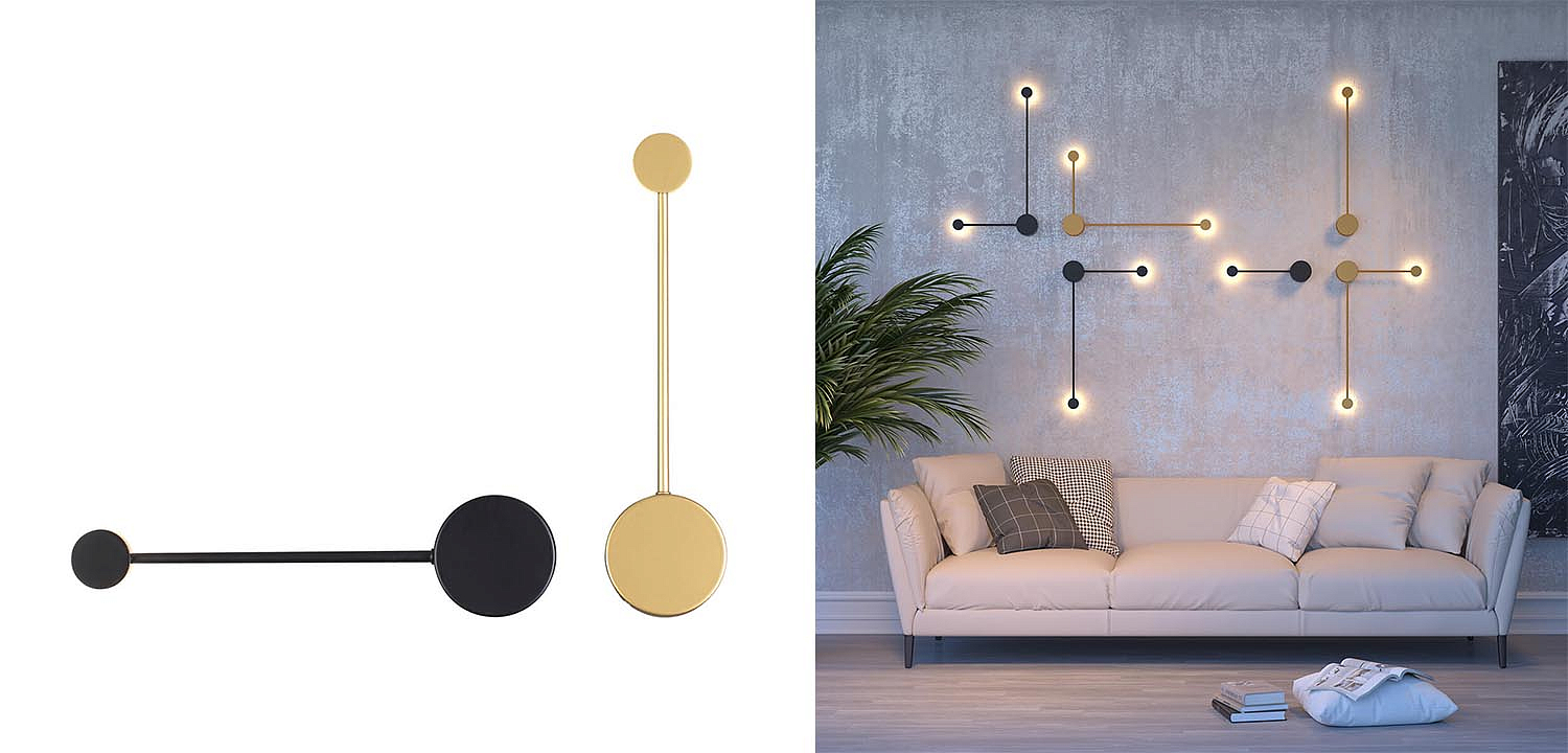 Бра Pin Wall Light Black 40 Бра Pin Wall Light Black 40 - Loft-Concept в Челябинске