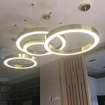 Люстра Light Ring Horizontal Латунь варинант исполнения - 2 | Loft Concept в Челябинске