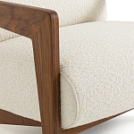 Кресло Avalon White Boucle из массива ореха варинант исполнения - 5 | Loft Concept в Челябинске