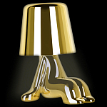 Настольная лампа фигурная цвета золото с гладким абажуром Высота 16 см Sophia варинант исполнения - 3 | Loft Concept в Челябинске