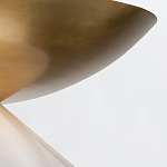 Подвесной светильник латунного цвета с конусовидным белым плафоном Quintiesse варинант исполнения - 12 | Loft Concept в Челябинске