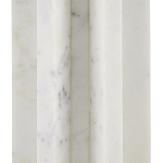 Настольная лампа мраморная с тканевым цилиндрическим абажуром Sharpened варинант исполнения - 1 | Loft Concept в Челябинске