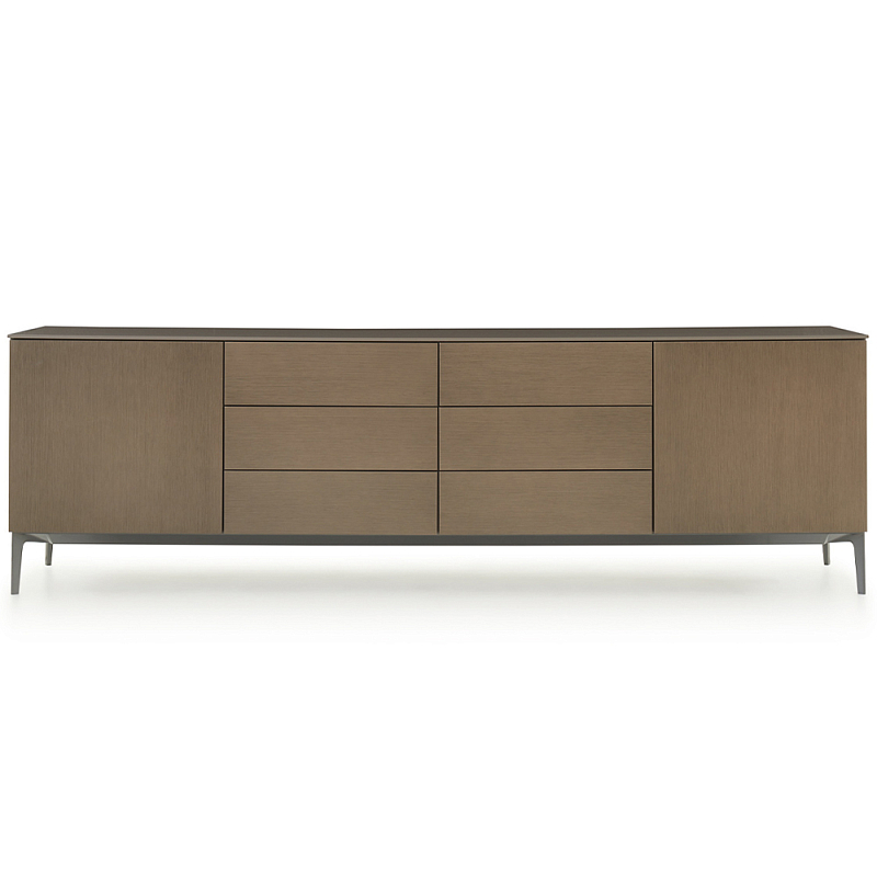 Дизайнерский длинный буфет 505 UP SIDEBOARD Серый Коричневый Дизайнерский длинный буфет 505 UP SIDEBOARD Серый Коричневый в Челябинске | Loft Concept