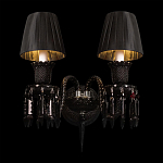 Бра с двумя черными абажурами и декоративными подвесками Lustre Reverie варинант исполнения - 1 | Loft Concept в Челябинске