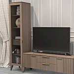 Витрина левая 1-дверная с ящиком и 5-ю полками Harper Line варинант исполнения - 2 | Loft Concept в Челябинске