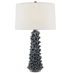 Настольная лампа с корпусом из цветков колокольчика Cascade of Blue Flowers варинант исполнения - 2 | Loft Concept в Челябинске