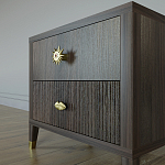 Тумба прикроватная с двумя ящиками Elsa Dreams Walnut варинант исполнения - 3 | Loft Concept в Челябинске