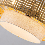 Подвесной светильник с декоративным поясом из плетеного бамбука Biuloggicu варинант исполнения - 6 | Loft Concept в Челябинске