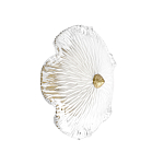 Бра в форме прозрачного стеклянного цветка с рельефной текстурой Textured Glass варинант исполнения - 1 | Loft Concept в Челябинске