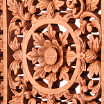 Панно из дерева квадратное Panel With Trees варинант исполнения - 2 | Loft Concept в Челябинске